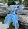 Dolls Vivid Expression Gorgeous Dress Collectable 45cm Doll with Mermaid Dress for Decor Girls Childrens Doll Gift