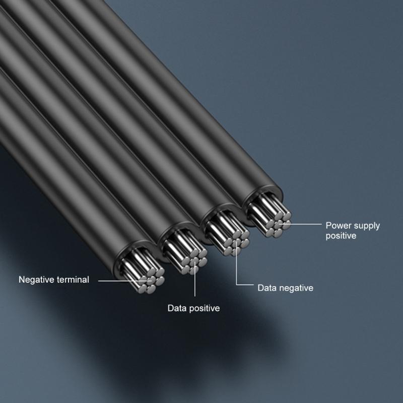 Кабель-адаптер-конвертер USB 2.0 на USB 2.0, длина 5-100 см, поддержка быстрой зарядки 2А и передачи данных 480 Мбит/с