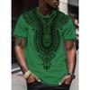 Plus Size Vibrant Floral Print Ethnic Style T-Shirt for Men Breathable Casual Wear Summer Outings Social Gatherings