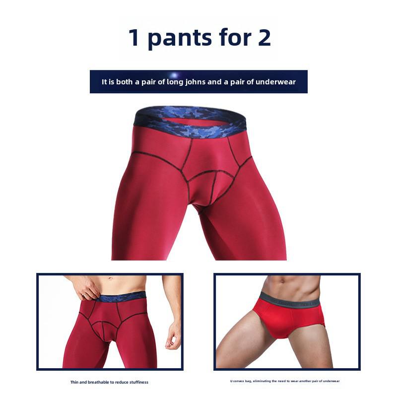 Мужские термолеггинсы со средней посадкой — облегающий крой, однотонный, коллекция осень/зима