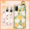 Dirt-resistant Silicone Phone Case For Doogee N30 Waterproof Kickstand Flower Oil Painting Fashion Design Phone Holder