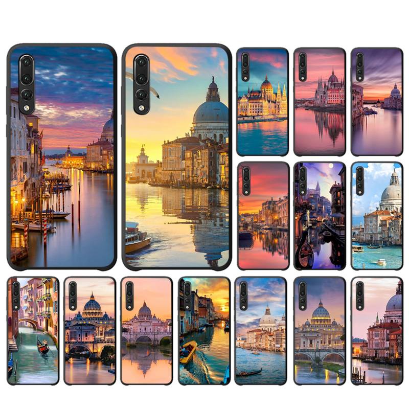 YNDFCNB Italy Venice Landscape Phone Case for Huawei P30 40 20 10 8 9 Lite Pro Plus Psmart2019