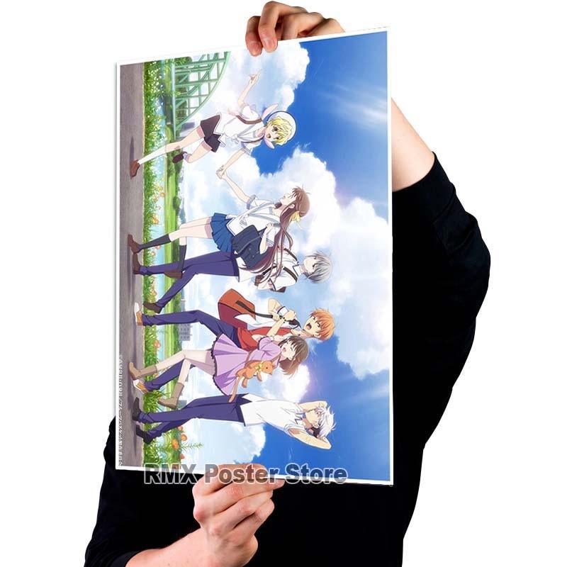 HD печать аниме корзина с фруктами плакаты белая бумага с покрытием постер для рисования настенный художественный декор гостиная домашний бар украшения фотографии