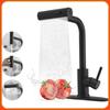 304 Stainless Steel Pull-Out Hot & Cold Rain Spray Kitchen Faucet