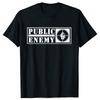 Футболка Public Enemy Новинка Музыкальная футболка Рэп Удобная Camiseta Hombre Футболки Летняя одежда Футболка