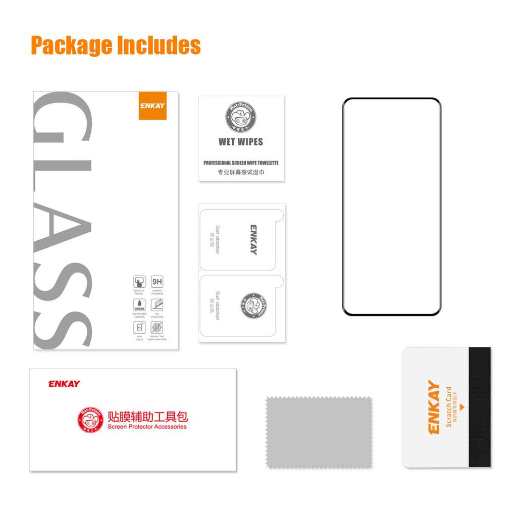 ENKAY HAT PRINCE for OnePlus 11 5G 0.26mm 3D Curved Full Glue Tempered Glass Film Anti-scratch Full Screen Protector