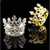 Mini Crown Cake Decoration Princess Topper Pearl Tiara Childrens Hair Accessories Wedding Kids Birthday Party Decorative