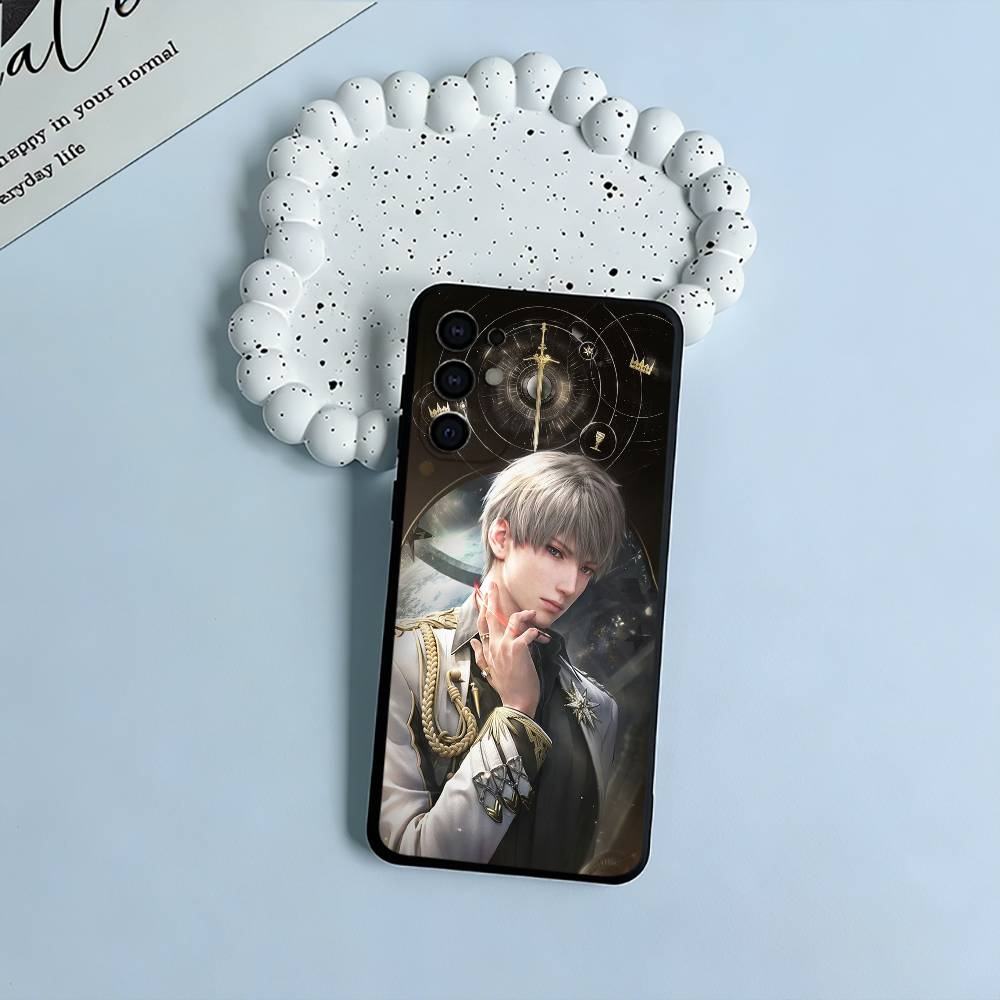 Мягкий силиконовый чехол Love- and- Deepspace&Xavier для Samsung S25, S24, S21, S22, S23, S30, Ultra, S20, Plus, FE, Lite - Черный