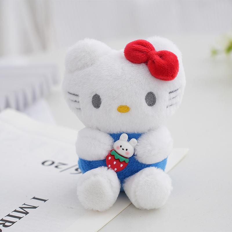Новая Мультяшная Плюшевая Кукла Sanrio Hello Kitty Кавайная Брелок-Кошечка Китти Плюшевая Кукла Милая Игрушка Подарок на День Рождения для Девочек Игрушки