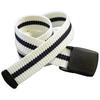 [No Border] Lightweight Casual Belt 30mm Width [made In Japan] FABLT A30 White Navy Stripe 180cm