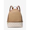 Rhea Zip Backpack Medium Mk Signature 35s5grab6v3117 Camel Multi
