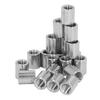 20Pcs M8 Female Thread Coupling Nut Kit Stainless Steel Rugged Threaded Coupling Nut Kit for