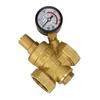 Регулируемый латунный редуктор регулятор давления воды DN25 с манометром - предохранительный клапан для оптимального контроля