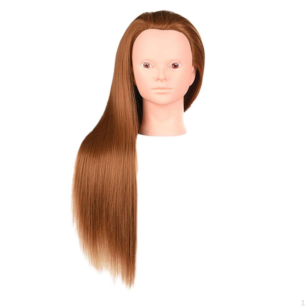 Hair Training Head Manikin Doll Mannequin Long for DIY Cutting