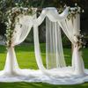 Свадебная арка, драпировочная ткань, прозрачная сетка, марля для Пасхи, девичника, задний план для вечеринки на открытом воздухе, арки, украшение для церковной церемонии