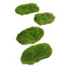 4Pieces Faux Moss Decors for Crafts Artificial Moss Mats Decorative Ornaments for Home and Garden Potted Plant Decors