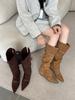 2025 New Tall Pointed Flat Boots Fashion Women's Boots