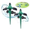 Watering Sprinkler 360 Degree Rotating Garden Sprinkler Large Area Coverage Lawn Sprinkler with Spike for Plant Irrigation