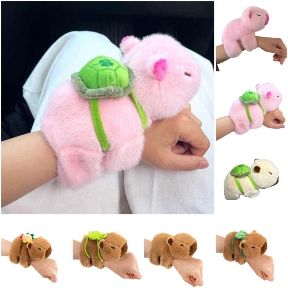 Серия браслетов с капибарой-грызуном, имитация капибары, плюшевый браслет на запястье, рождественская игрушка