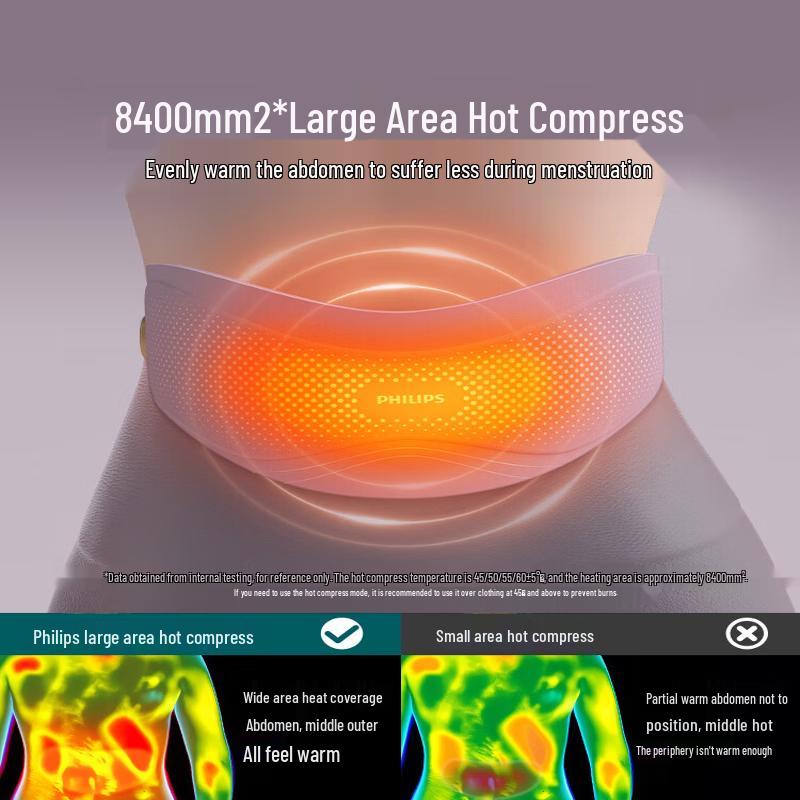 Philips Cordless Heated Waist Massager for Menstrual Pain Relief CN plug (adapter included)