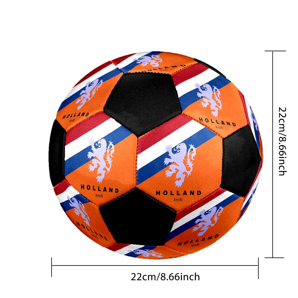 KNVB Indoor Soccer Ball Colorful Machine Stitched PVC Size 5 Team Training Competition Ready Durable High-Bounce Cool Sports Gift