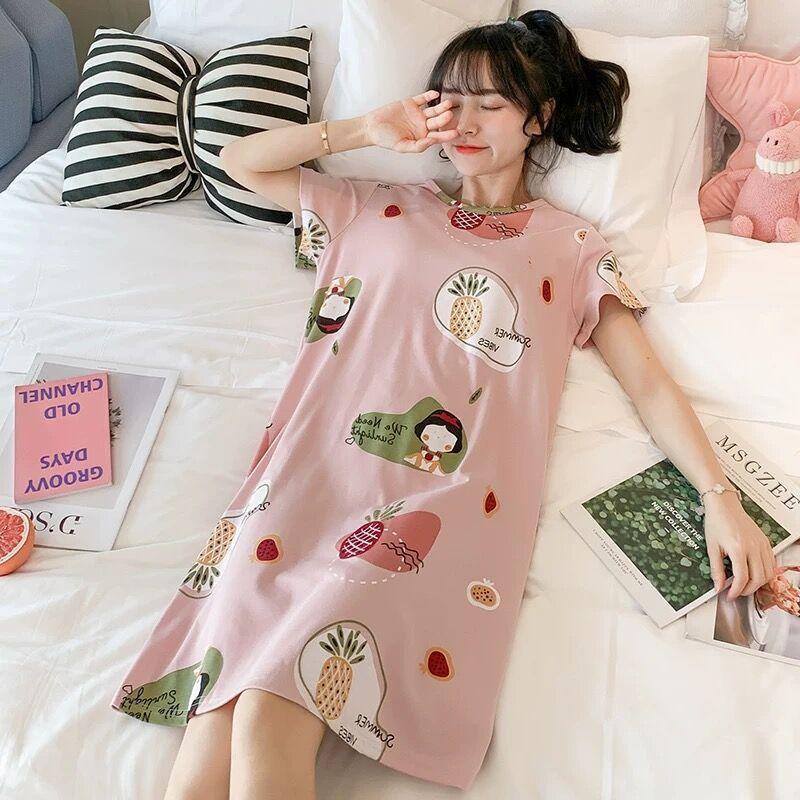 Pajamas Women's Summer Pajamas Short Sleeved Women's Students Cute Large Home Furnishing Set