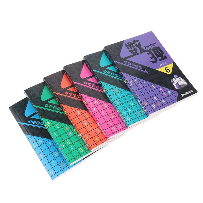 6 шт./компл. книга-игра-игра судоку для детей, играющая в умную книгу с числами для мозга