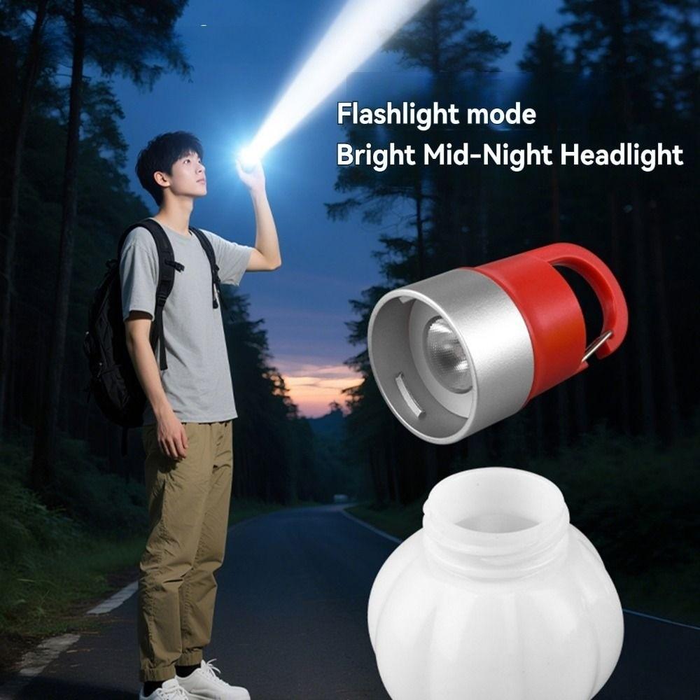 Portable Outdoor Pumpkin Camping Lantern Multi-functional LED Flashlight