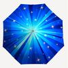 1PC Blue Stars Umbrella-8-Rib Reinforced, Automatic Open, Lightweight & Durable, Cute Fashion Accessory for Outdoor-W114