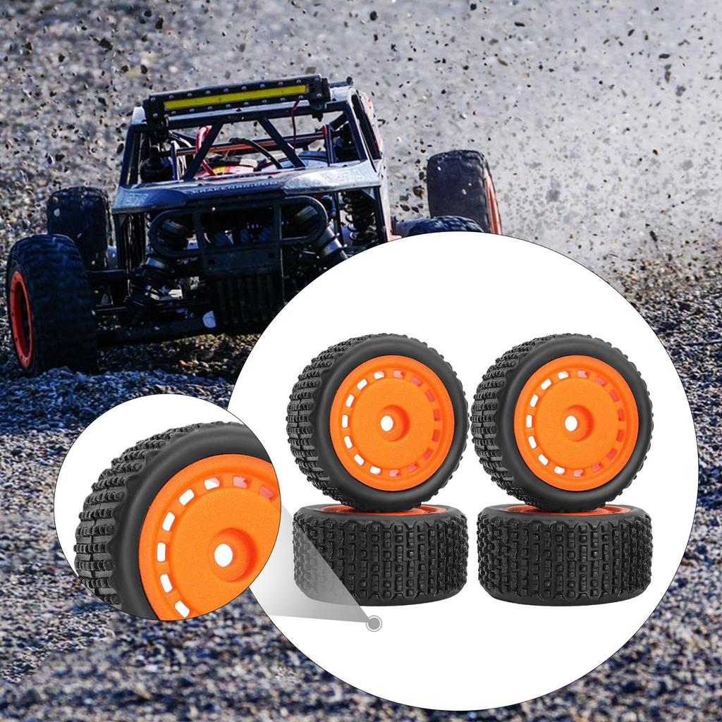4 Pieces RC Wheel Rims Replaces Professional Lightweight Upgrade Part 1/28 Car