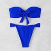 Split Sexy Swimsuit Tube Top Bikini Suit