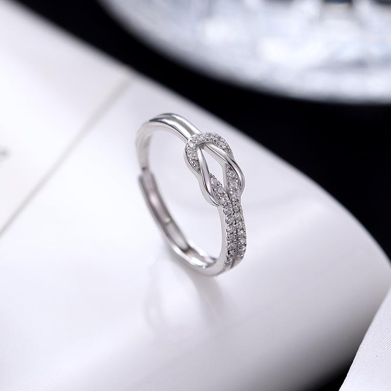 Кольцо Мебиуса с узлом из серебра 925 пробы Banyan Tree для женщин: Простой, Модный, Персонализированный Дизайн, Новый Тренд