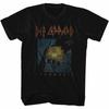 Def Leppard Выцветшая Pyromania Черная Классическая Футболка для Взрослых