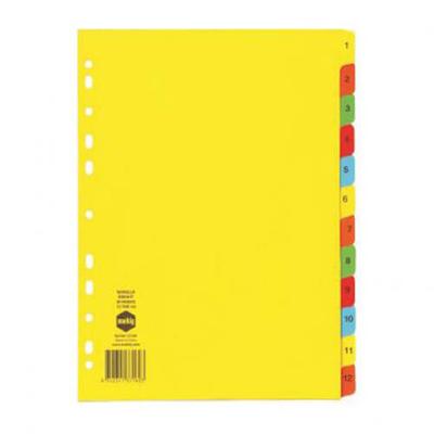 Разделители Marbig Manilla Bright (A4) (1-12 Таб)