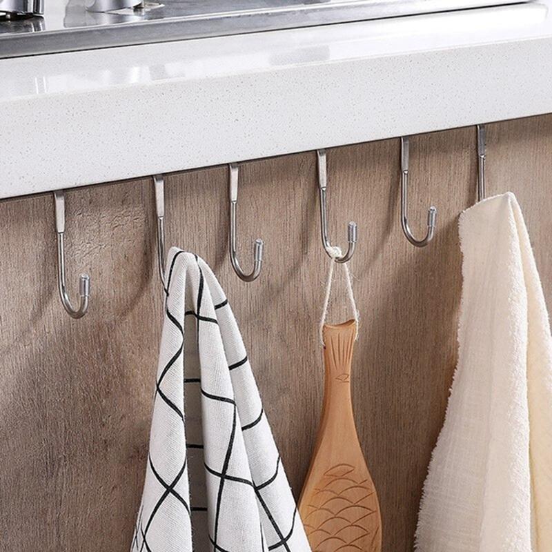 Кухня, ванная комната, шкаф, дверь, задняя дверь, не оставляющая следов задняя дверь, крючок для пальто, S-образный крючок без отверстий