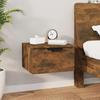 VidaXL Wall-mounted Bedside Table Smoked Oak 34x30x20 Cm817087