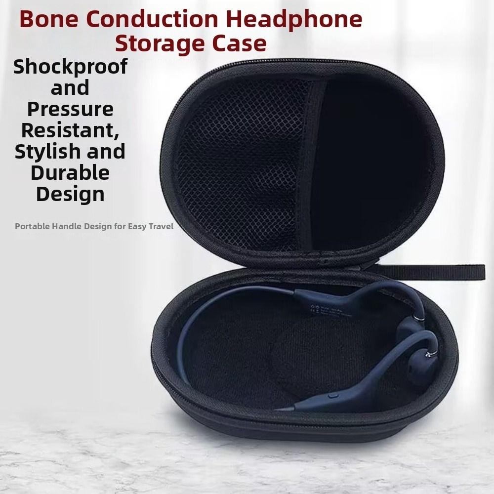 Shockproof Bone Conduction Headphone Box Waterproof with Handle Earphone Storage Bag Portable Wear-resistant