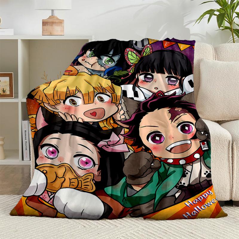 1PC Anime Samurai Warrior's Journey Flannel Blanket Gift, Suitable for Both Men And Women, Soft Ideal for Beds And Sofa, Birthday Or Christmas Gift