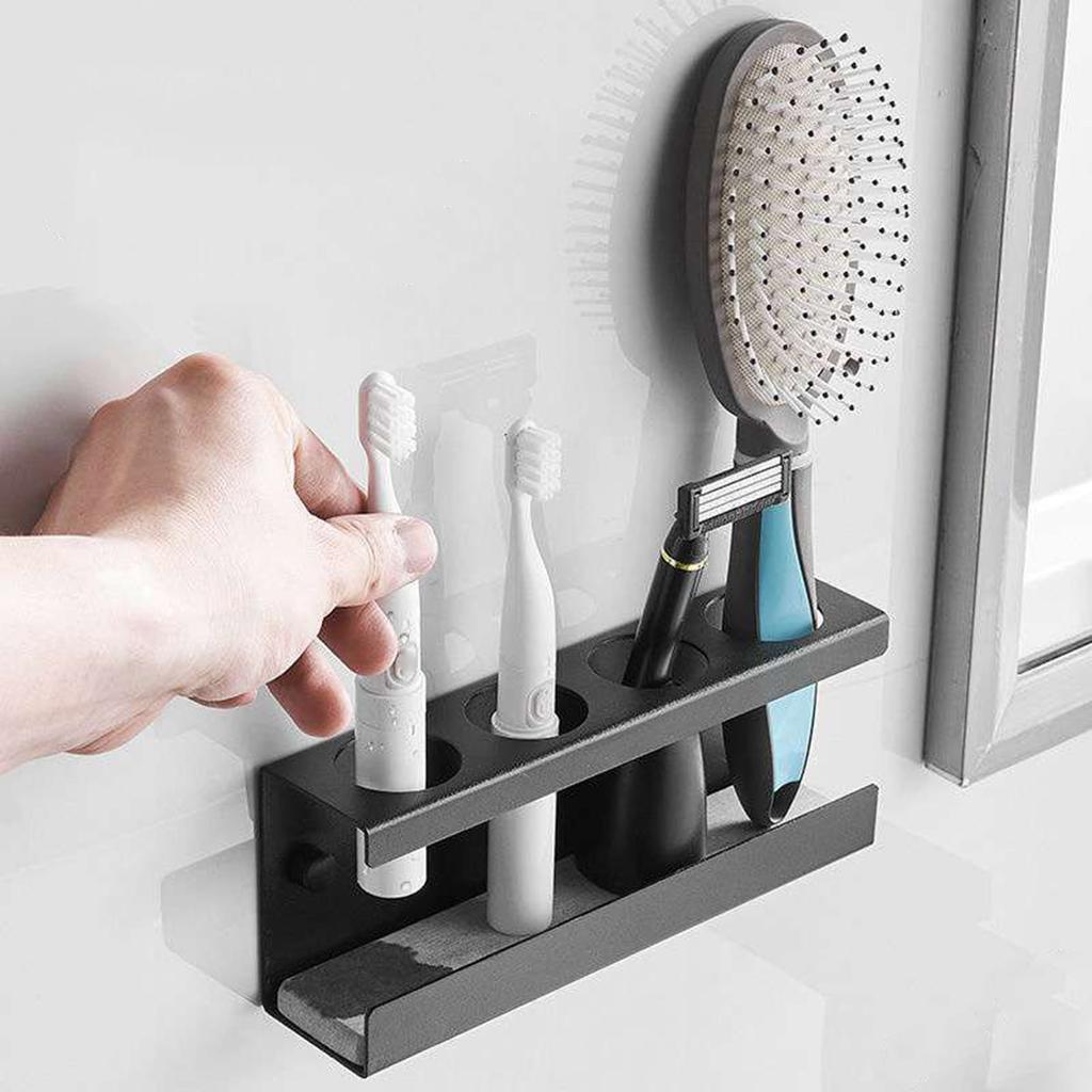 Настенный держатель для зубных щеток с 2/3/4 слотами, органайзер для хранения зубных щеток, вешалка для зубных щеток для ванной комнаты, аптечка