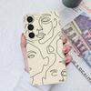 For Samsung Galaxy S23 Ultra Plus FE Phone Case Cartoon Shockproof Liquid Silicone Camera Protection Black Cover Bumper Fundas