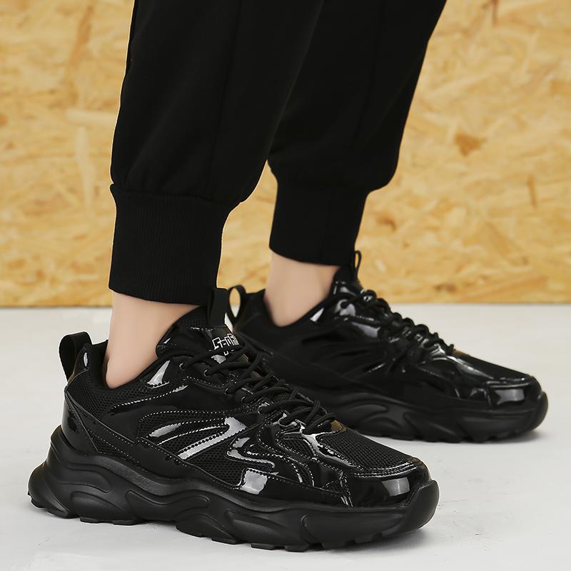 Мужская золотая спортивная обувь кроссовки студенческие хип-хоп черные туфли высокие баскетбольные кроссовки большого размера