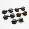 5pcs Vintage Korean Round Frame Sunglasses Women Multicolored Trendy Fashion Male Female Eyewear UV400