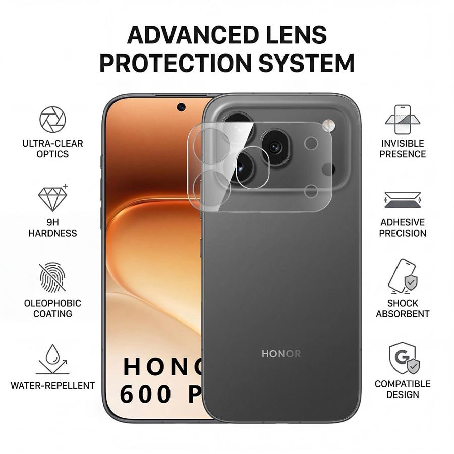 2 шт. HD прозрачное закаленное стекло Защита камеры для Honor 600 Двухслойная стеклянная пленка для защиты линзы камеры Honor 600 Pro