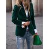 Spring Autumn Casual Fashion Solid Color Blazer Women All-match Buttons Coat Cardigan Suit Top