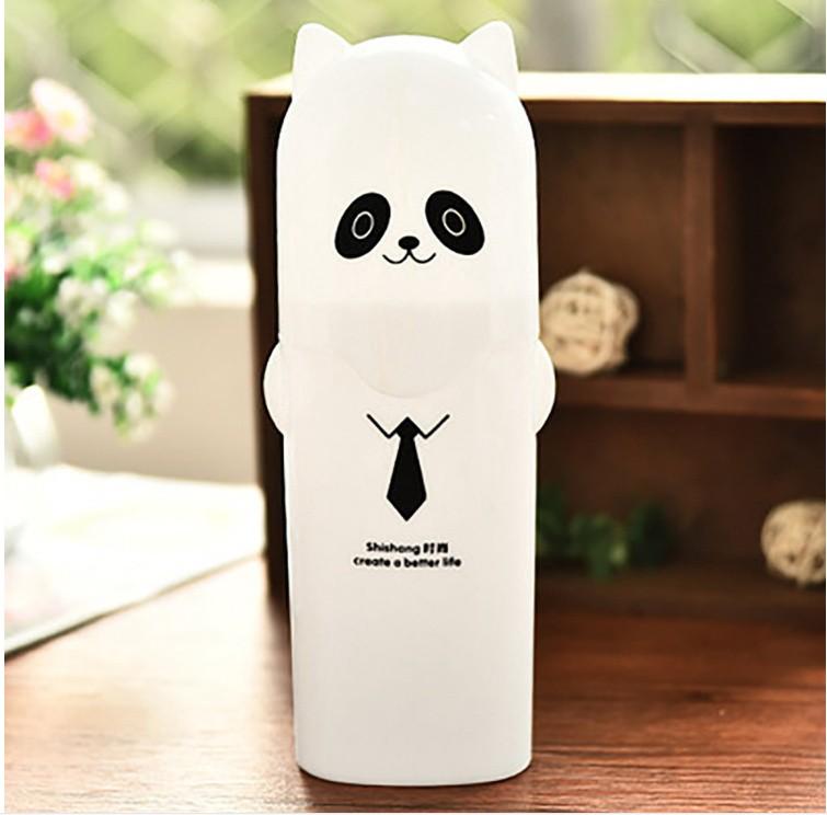 Коробка для зубных щеток с цветком, портативная пластиковая коробка для хранения зубной пасты, органайзер