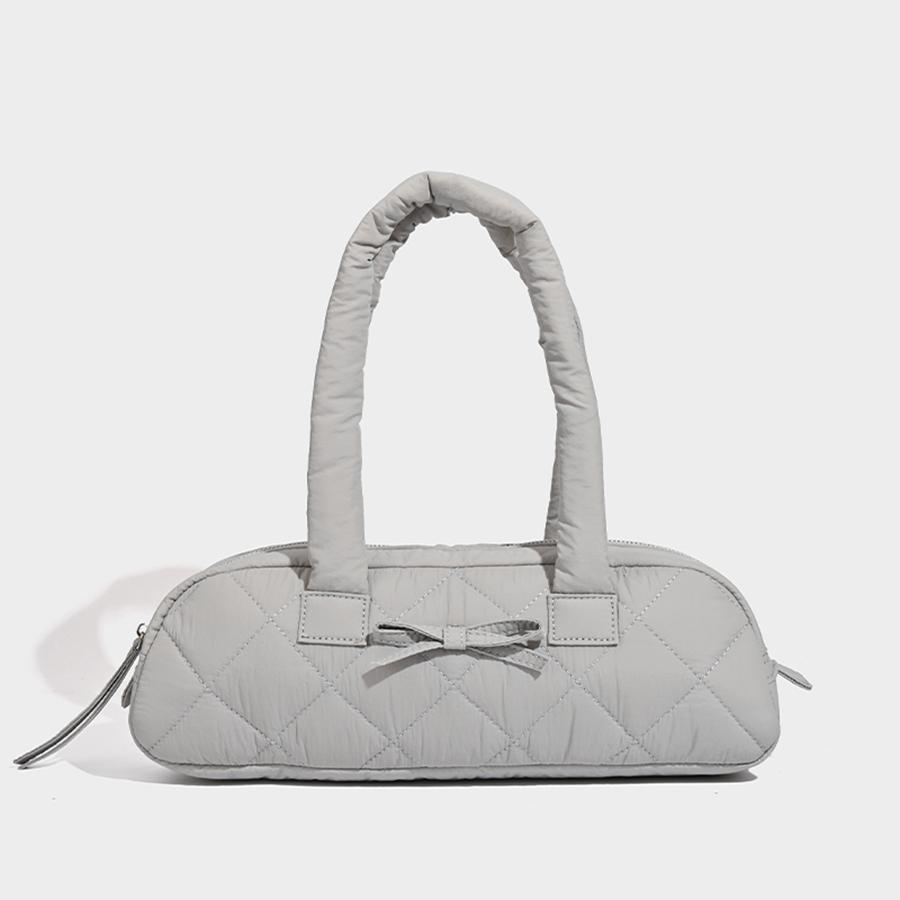 Женская стеганая сумка-тоут большой вместимости, зимняя теплая, легкая, с пуховой подкладкой из хлопка, клетчатая, сумки через плечо, подмышечные сумки, объемная сумка