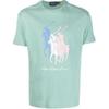 Polo SS23 Equestrian Knight Print Crew Neck Short Sleeve T Shirt Men Tops Green 710909588-005