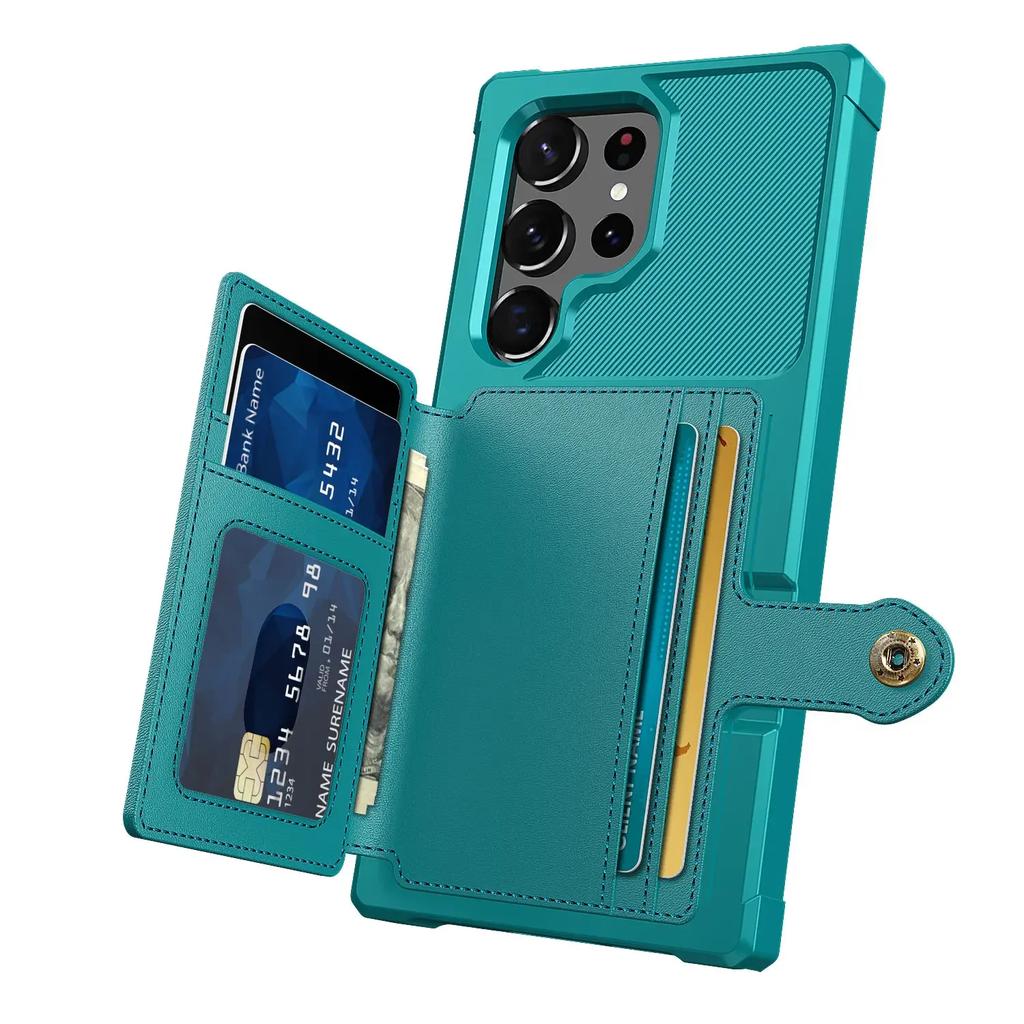 Чехол-книжка с держателем для карт для Samsung Galaxy S20 Ultra Note 20 Ultra Note 10 9 Plus, Прочный кожаный кошелек-флип