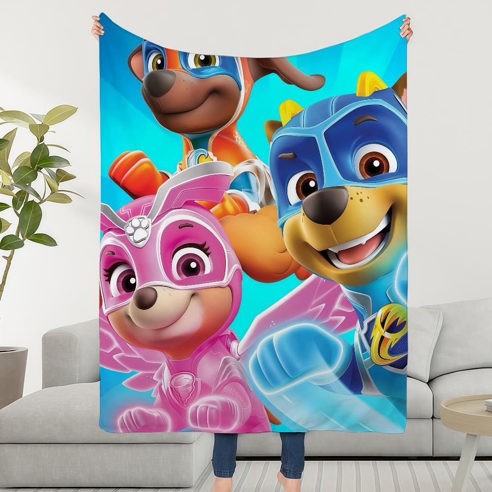 Blanket Throw Super Cosy Plush Living P-PAWS-ES Room Sofa Couch Childish CARTOON P-PatrolS-ES Birthday Gifts