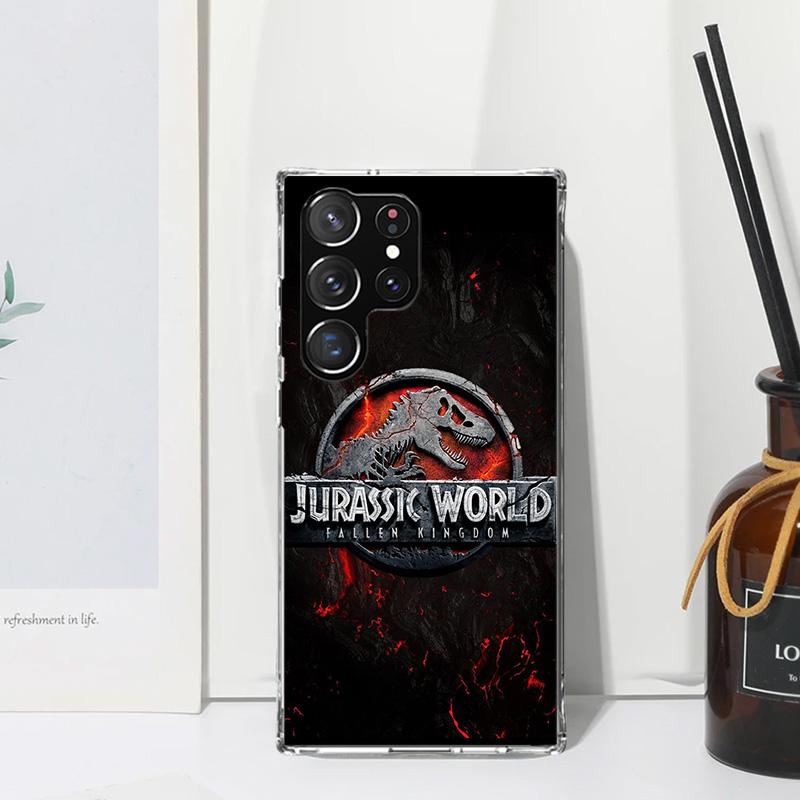 Jurassic Park Dinosaur World Phone Case For Samsung Galaxy Note 20 Ultra 10 Plus 9 8 M11 M12 M21 M30S M32 M51 M52 J4 J6 + J8 Art